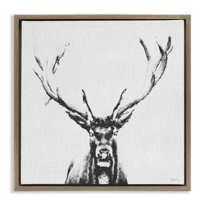 Art mural sur toile croquis de cerf par Katrina Craven