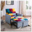 Chaise longue en velours Gratienne