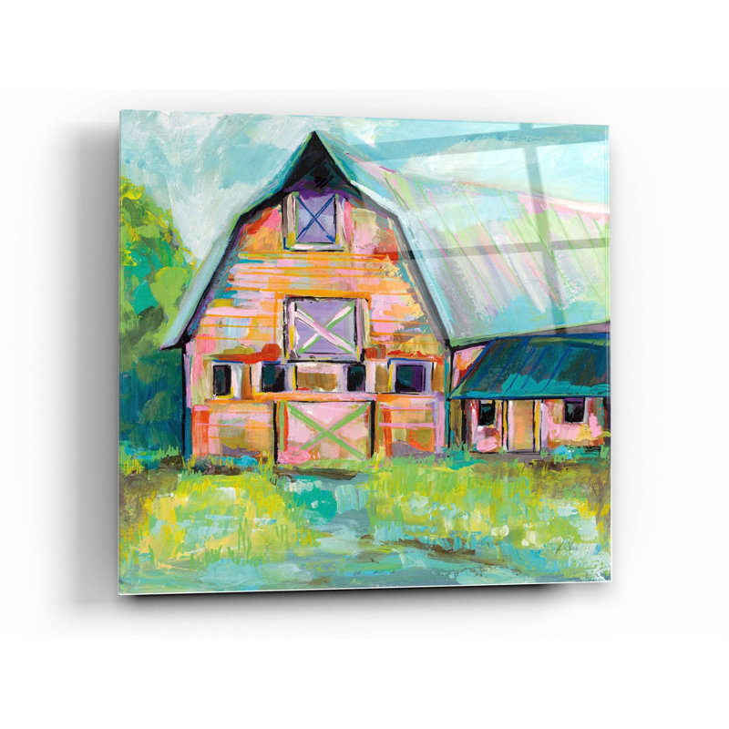 «Going to the Country II» par Jeanette Vertentes, art mural en verre acrylique, H 12 po x l 12 po x P 0,125 po