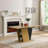 61.81 (46.46) Inch Extendable Dining Table With Built-In Storage, Modern Wooden Table With Sturdy Metal Frame And MDF Base, Adjustable Tabletop For Home Kitchen, Dining Room, And Office Spaces.-111286414