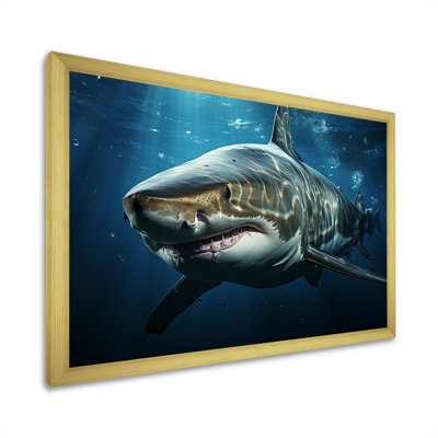 Océan, requin fantôme bleu, reproduction d'art sur toile