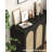 59"L Sideboard Buffet Cabinet with Inner Adjustable Shelf, Kitchen Storage Cabinet Set of 2 with Rattan Doors, Wooden Floor Cabinet for Dining Room, Living Room, Kitchen-326428914