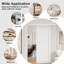 Porte coulissante 96 "H 96" à panneau simple apprêté blanc avec trousse de quincaillerie cachée - Dalle de porte pré-assemblée, installation facile-124902611