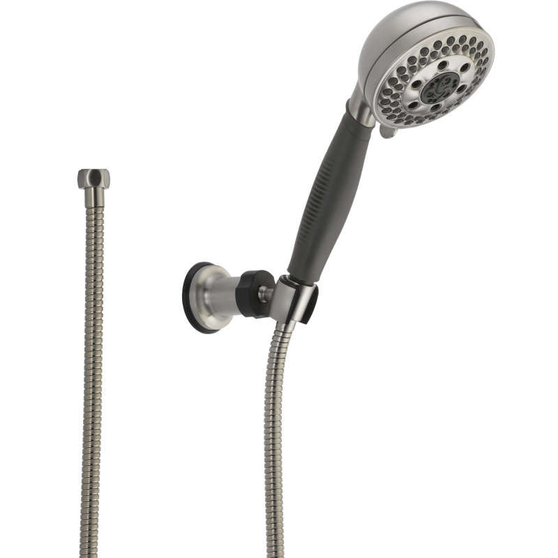 Pomme de douche universelle avec technologie H2oKinetic, Acier inoxydable Brilliance