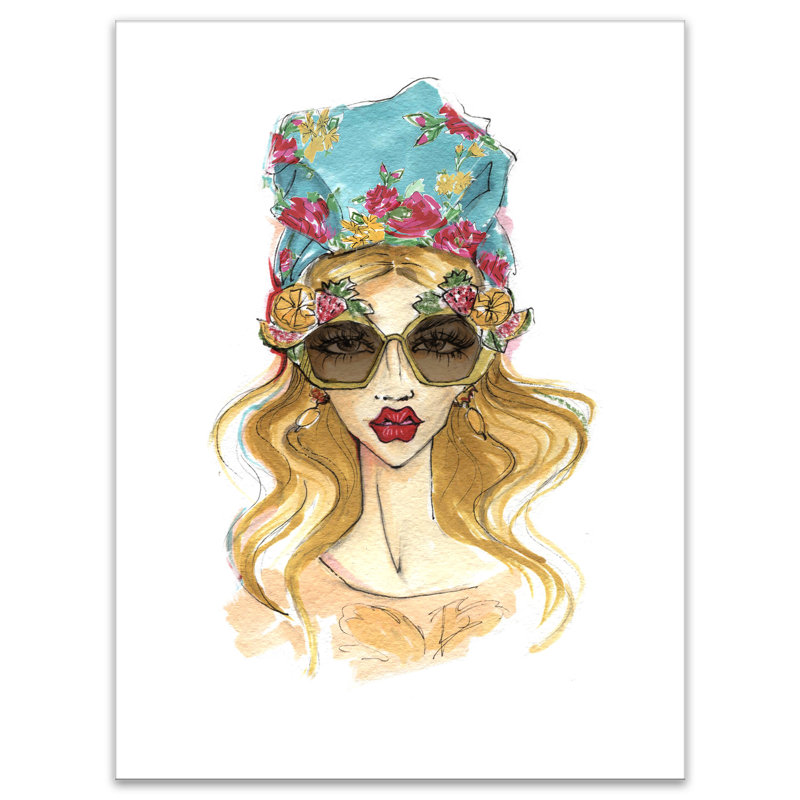 Impression d’art graphique sur toile tendue, H 20 po x l 12 po x P 1po