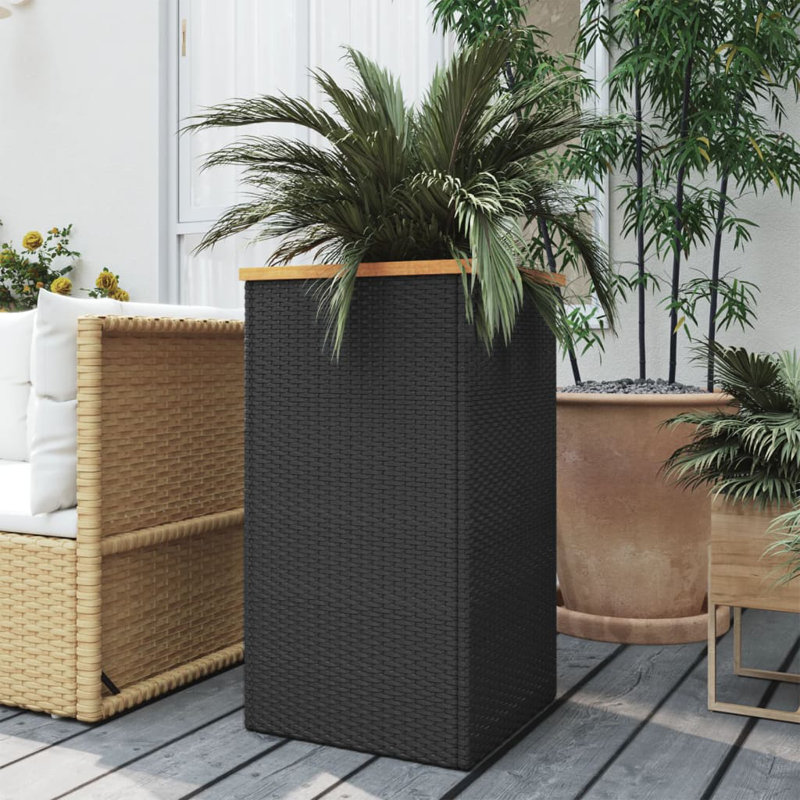 Planter Box, 80cm H x 40cm W x 40cm D, Black