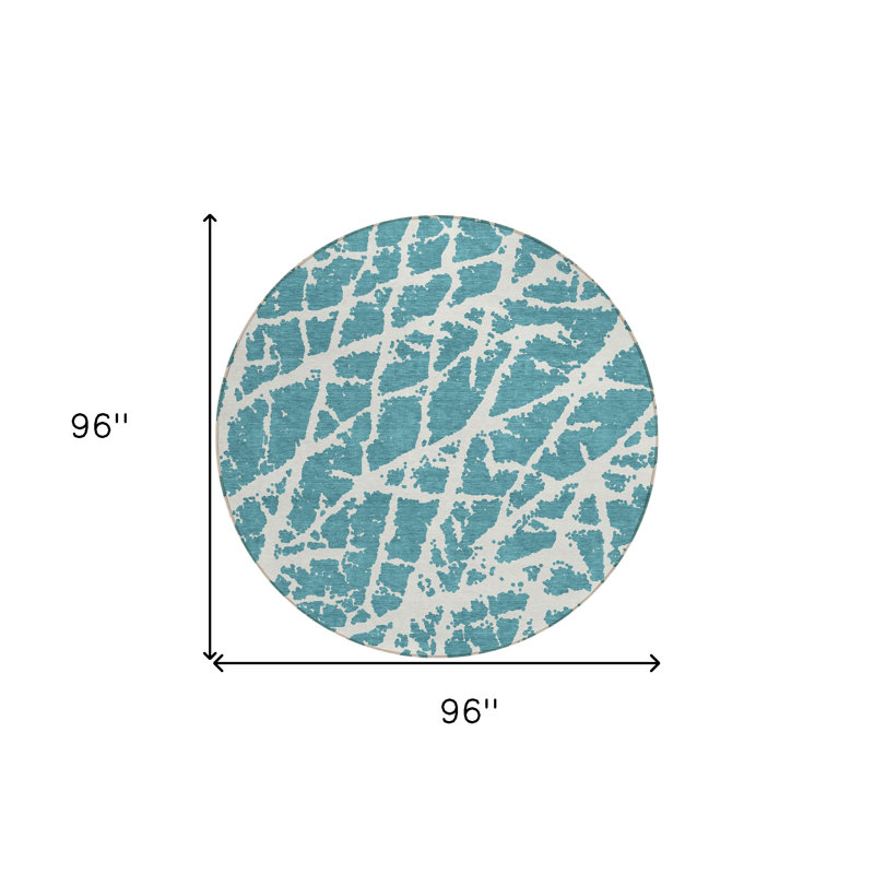 Tapis extérieur rond 8 pi