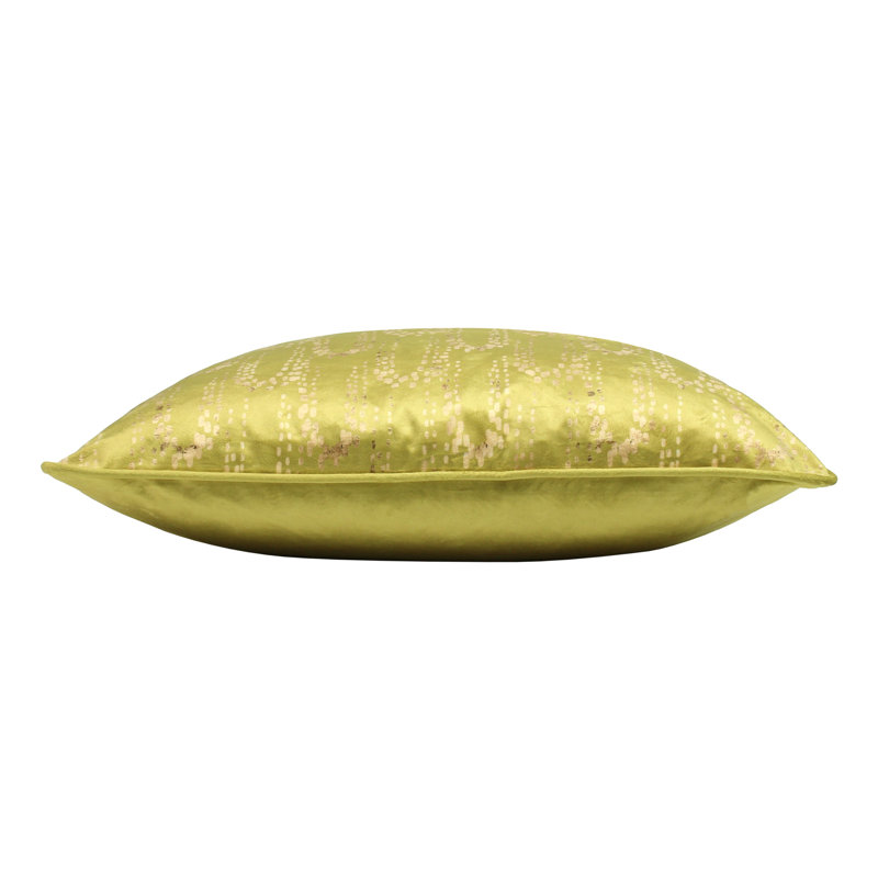 Geometric Square Throw Cushion, Chartreuse