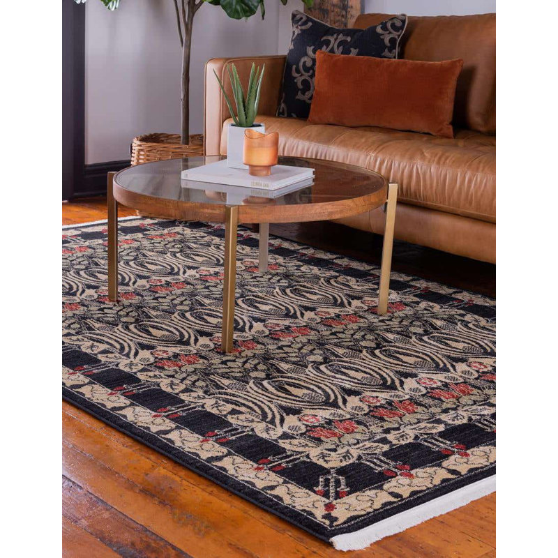 Moore Ikat Indoor Rug, Rectangle 8' x 11'
