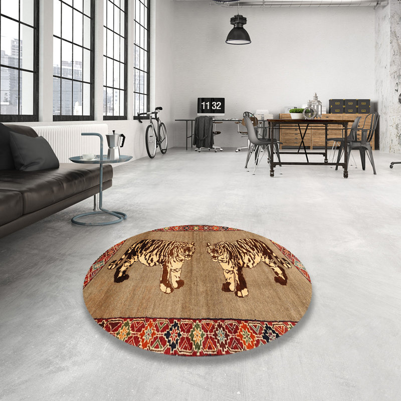 Oriental Indoor Rug, Round 7'