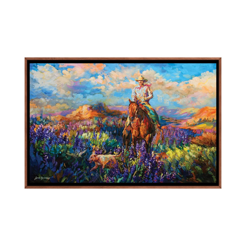 Reproduction d’art, "Free Spirit" par Leon Devenice, Pas de tapis, H 18 po x l 26 po x P 1,5 po