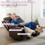 2 - Piece Breathable Leather Pillow Arm Power Reclining Living Room Set With Diamond Stitching USB-1613184476