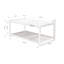 Table basse à 4 pieds avec rangement