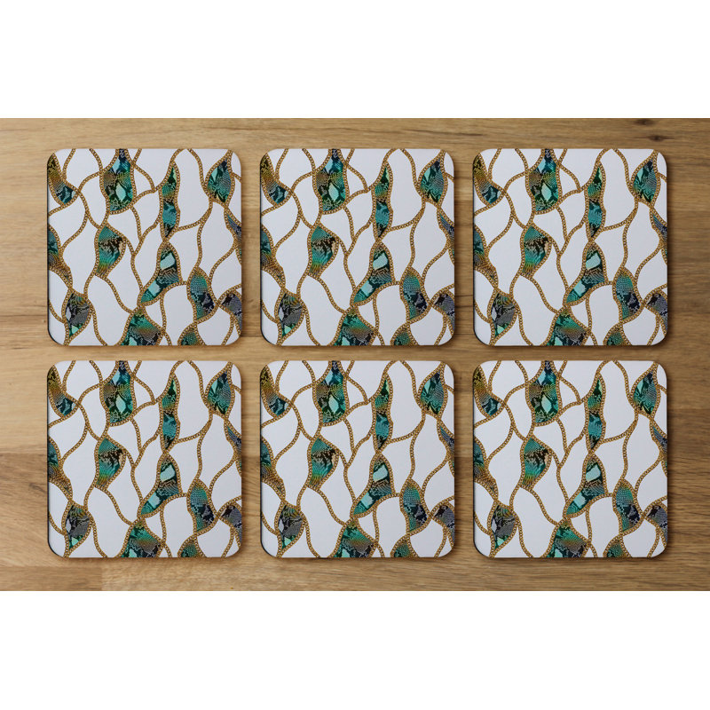 Square 6 Piece Coaster Set