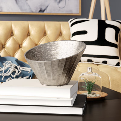 Aluminum Decorative Bowl - Set of 1