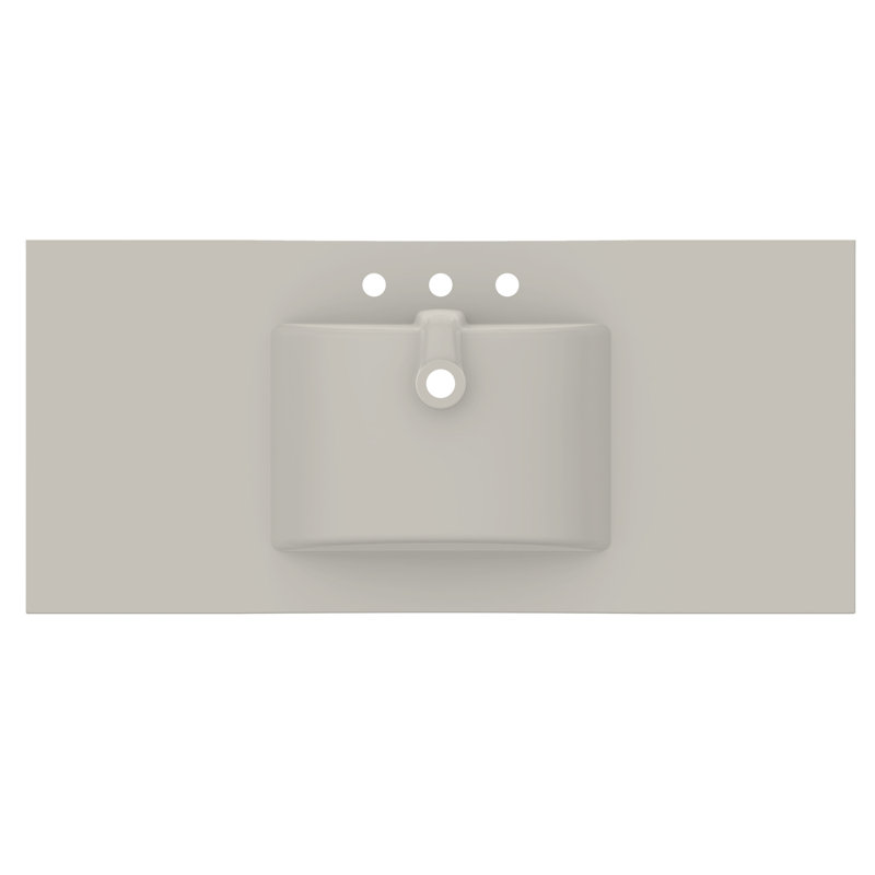 49'' Ceramic Top 1.8cm thick White, 8" Centers