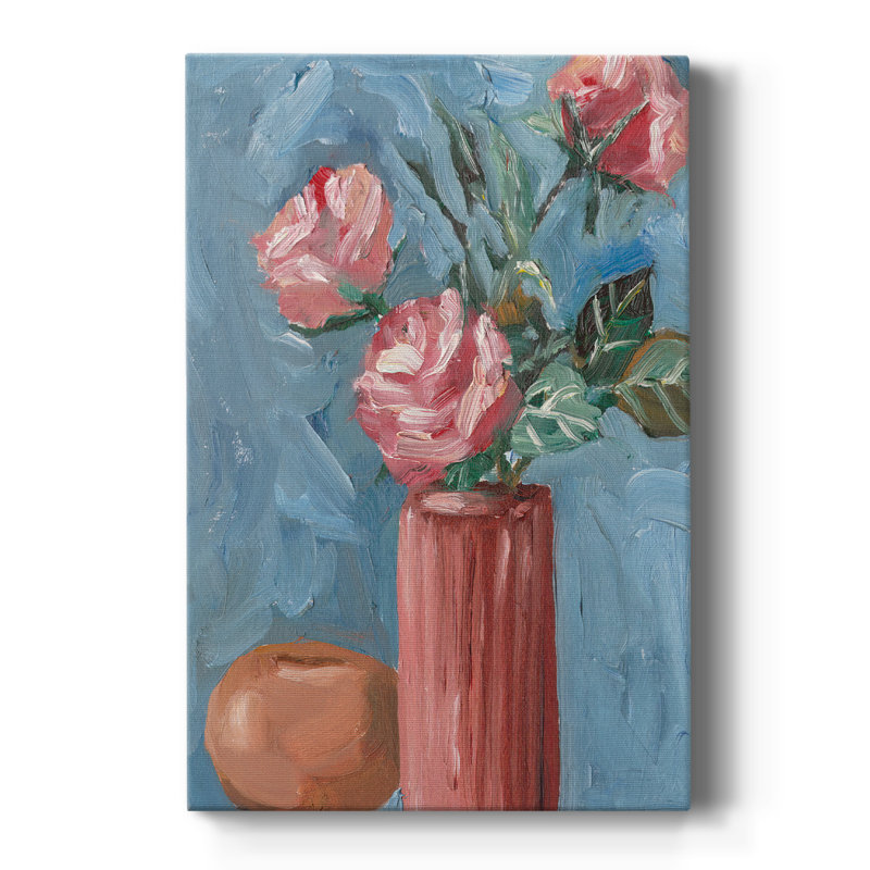 Rosa Blooms II - galerie sur mesure, H 18 po x l 12 po