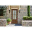 Porte d'entrée pré-suspendue en acajou plaqué sans finition Acadian par Prestige Door-1861072216-1861072217