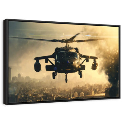 Black Military Helicopter