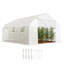 Aaliegha Walk-In Polytunnel Greenhouse Door & Windows 4.5 x 3 x 2m White