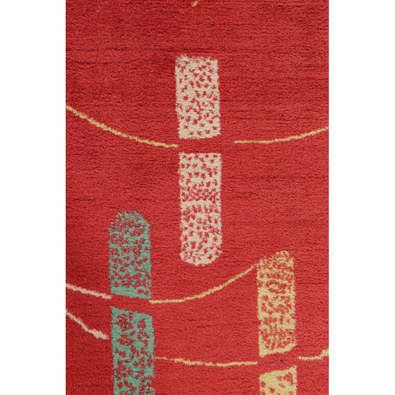 One-of-a-Kind 4’x6’5” Hand Knotted Area Rug
