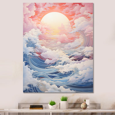 Paysage de tempête Kawaii Ocean I