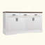 Station de café 63 po avec 4 portes et 3 tiroirs Farmhouse-2104020491