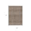 Tapis intérieur lavable à motif de chevrons brun et ivoire 3 pi x 5 pi