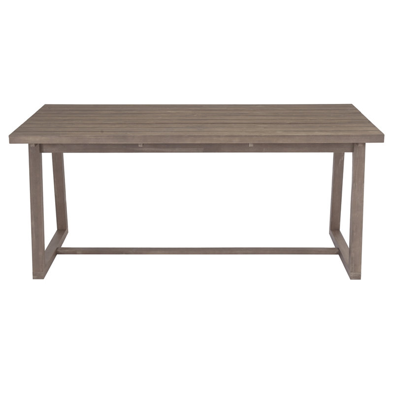 Table d'extérieur pour patio, cour arrière, jardin, Brun
