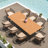 8 - Person Metal Patio Dining Set With Removable Cushions And Umbrella Hole-983871354