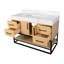 Ensemble de meuble-lavabo simple 48 po avec plateau Kaysha-1017648038