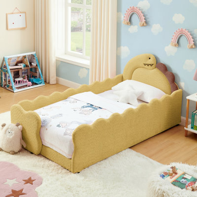 Dinosaur-Shaped Bed with Safety Guardraild
