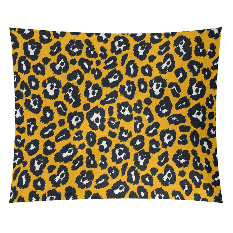 Tapisserie en microfibre de football Pittsburgh, H 88 po x l 104 po, Or/blanc