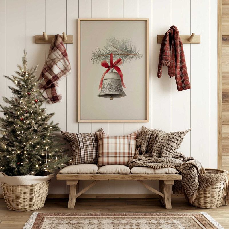 «Silver Bell Noel», reproduction d'art, 12 po x 16 po, Noir satiné