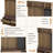 Multi-purpose Hallway Hall Tree with Removable Linen Cushioned Entryway Bench, Coat Rack, Storage Shelves, and DIY Pegboard,for Hallways, Living Room, Brown-929145940