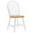 Natural Brown And White 5-Piece Dining Set