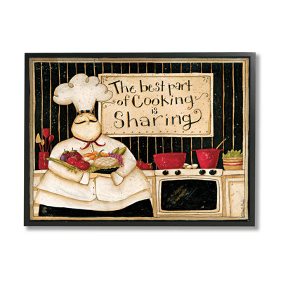 «Cuisiner, c'est partager une phrase» par Dan DiPaolo - impression d'art graphique