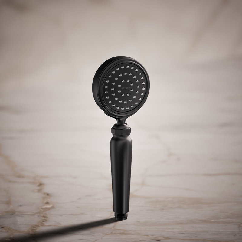 Artifacts Full/Standard Handheld Shower Head with Katalyst Air Induction Spray, Matte Black