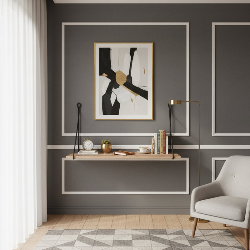 Bureau flottant rectangulaire l 27,6 po Aramingo