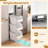 3 PCS Storage Bins on Wheels with Stay-Open Lid for Kitchen Bedroom Laundry Closet-627476099