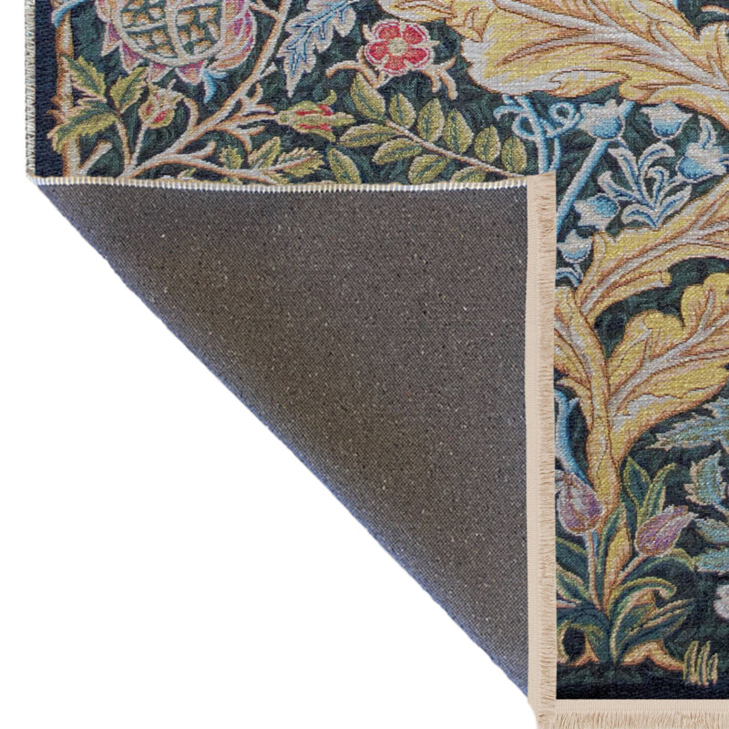 Tapis multicolore à motif d'arbre et de hibou, Tapis de couloir 4 pi x 8 pi 3 po