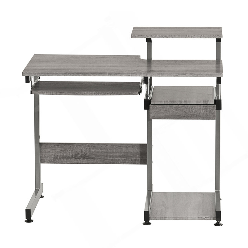 Complete Computer Workstation Desk, Gray