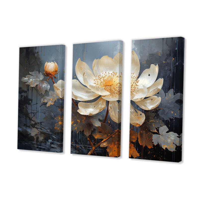 Ensemble de salon Golden Lotus Tranquility I - Lotus, H 32 po x l 48 po x P 1 po