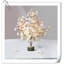 Arbre artificiel pour la décoration de table, bouleau de 2 pi avec lumières DEL, lampe pour arbre de fée blanc chaud pour la maison, centre alimenté par pile, minuterie