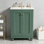 Meuble-lavabo moderne de 24 po de conception simple et élégante avec rangement à fermeture en douceur, tablette réglable, meuble-lavabo avec lavabo en céramique