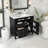 Dannylynn Bathroom Vanity with Top Sink, Bathroom Storage Cabinet with 2 Drawers and a Tip-out Drawer-1333666051