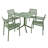 4 - Person Patio Dining Set with Square Table-555312122