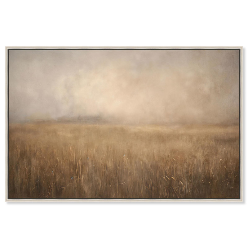 Endless Grain Field II, toile de ferme rustique, Art par Art Remedy, Cadre argenté, H 11 po x l 16 po