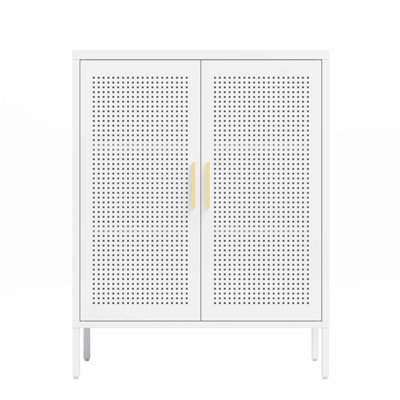 Metal Storage Cabinet With 2 Doors And 2 Adjustable Shelves by Mercer41