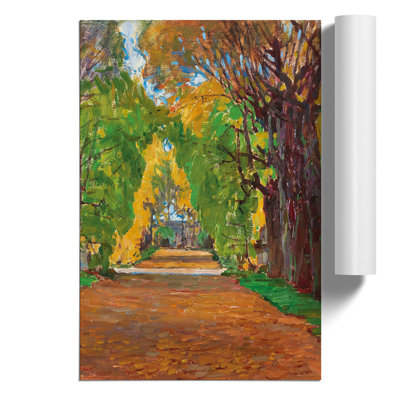 Park in Jevisovice by Carl Moll - Frameless Print
